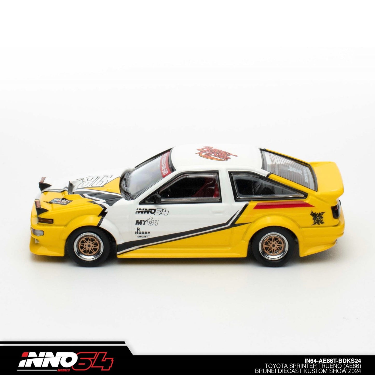 INNO64 - Toyota Sprinter Trueno AE86 *Brunei Diecast Kustom Show 2024* - IN64-AE86T-BDKS24