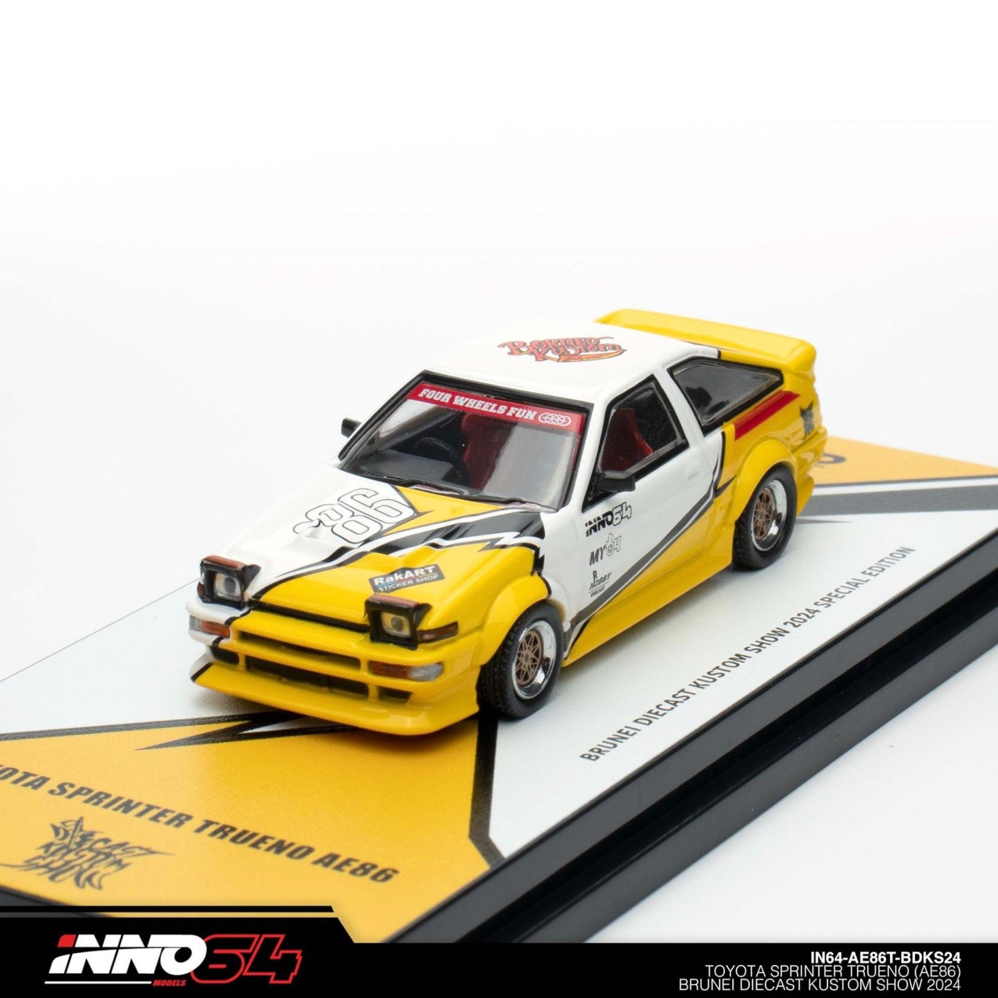 INNO64 - Toyota Sprinter Trueno AE86 *Brunei Diecast Kustom Show 2024* - IN64-AE86T-BDKS24