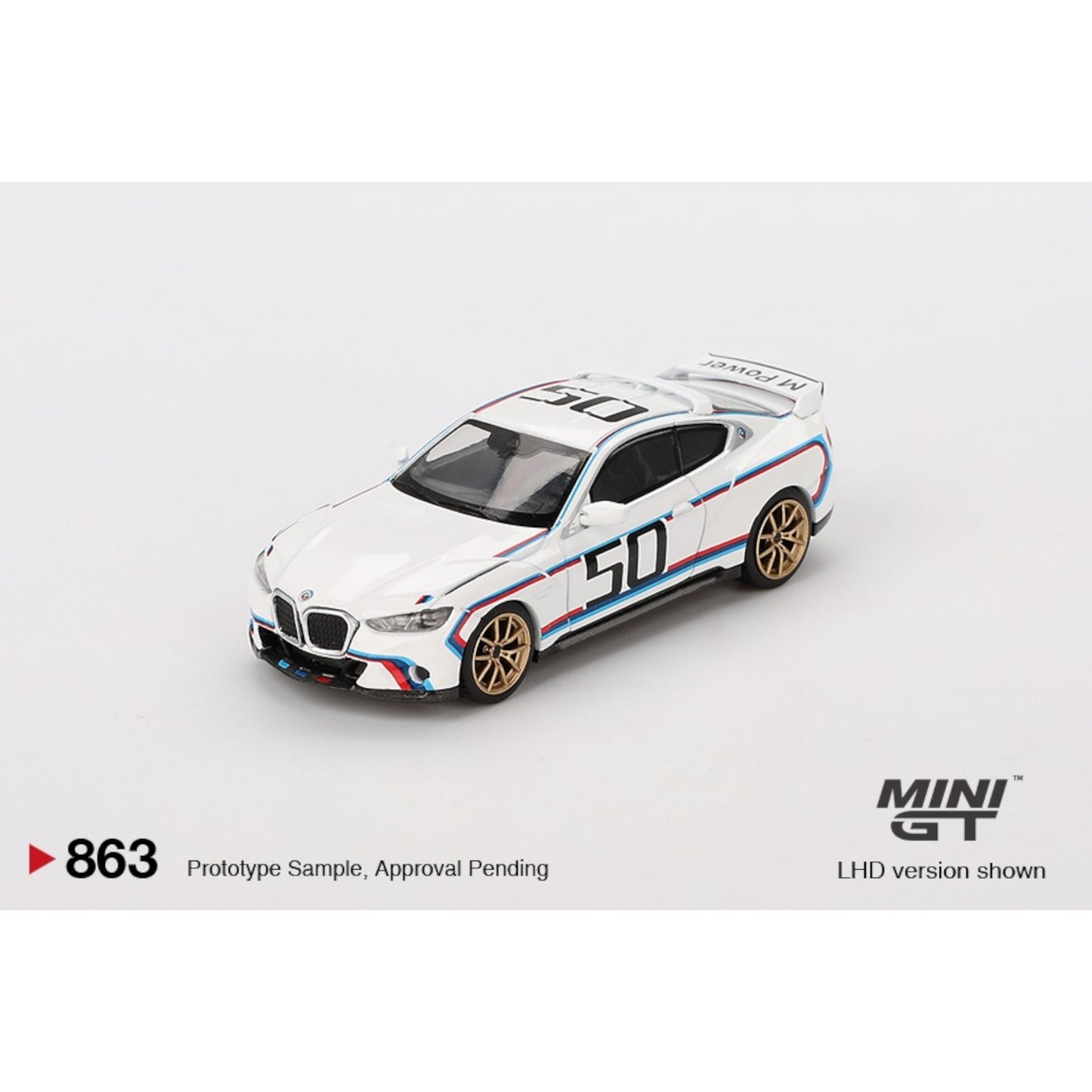 Mini GT - Pre-Order - BMW 3.0 CSL White - MGT00863 (LHD)