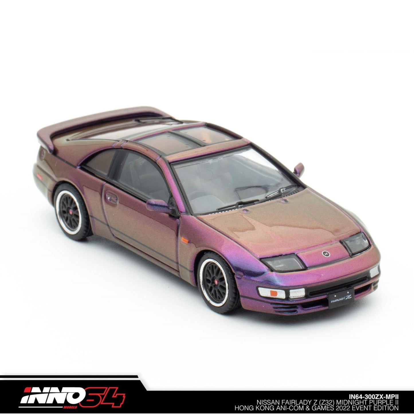 INNO64 - NISSAN FAIRLADY Z (Z32) Midnight Purple II - IN64-300ZX-MPII - 1:64