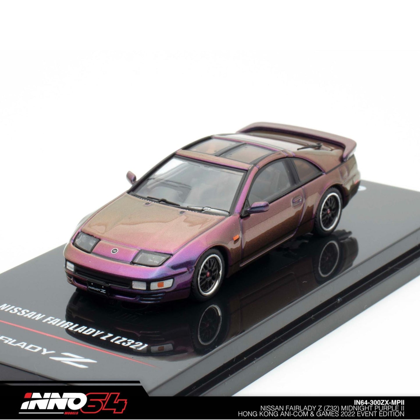 INNO64 - NISSAN FAIRLADY Z (Z32) Midnight Purple II - IN64-300ZX-MPII - 1:64