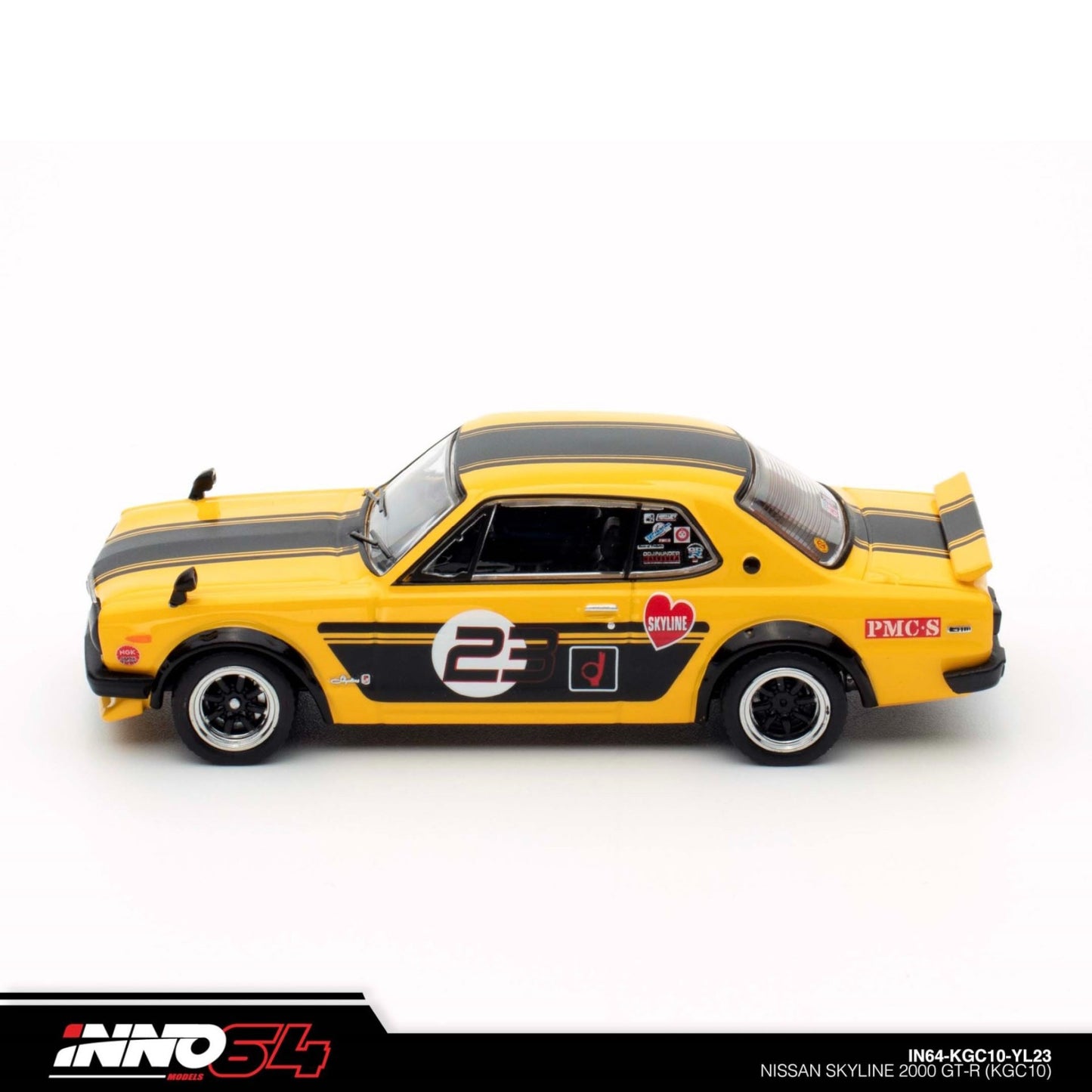 INNO64 -  NISSAN SKYLINE 2000 GT-R (KPGC10) - IN64-KPGC10-YL23 - Outlaw Style