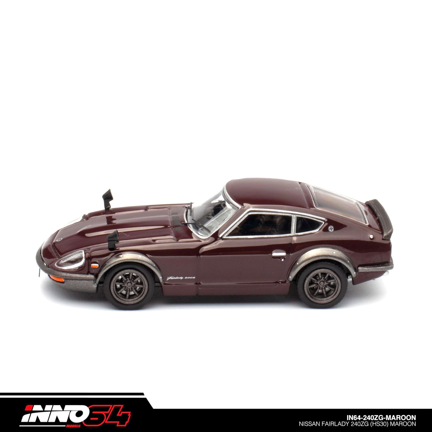 INNO64 - Nissan Fairlady 240ZG HS30, burgundy (dark red) - 1:64 - IN64-240ZG-MAROON