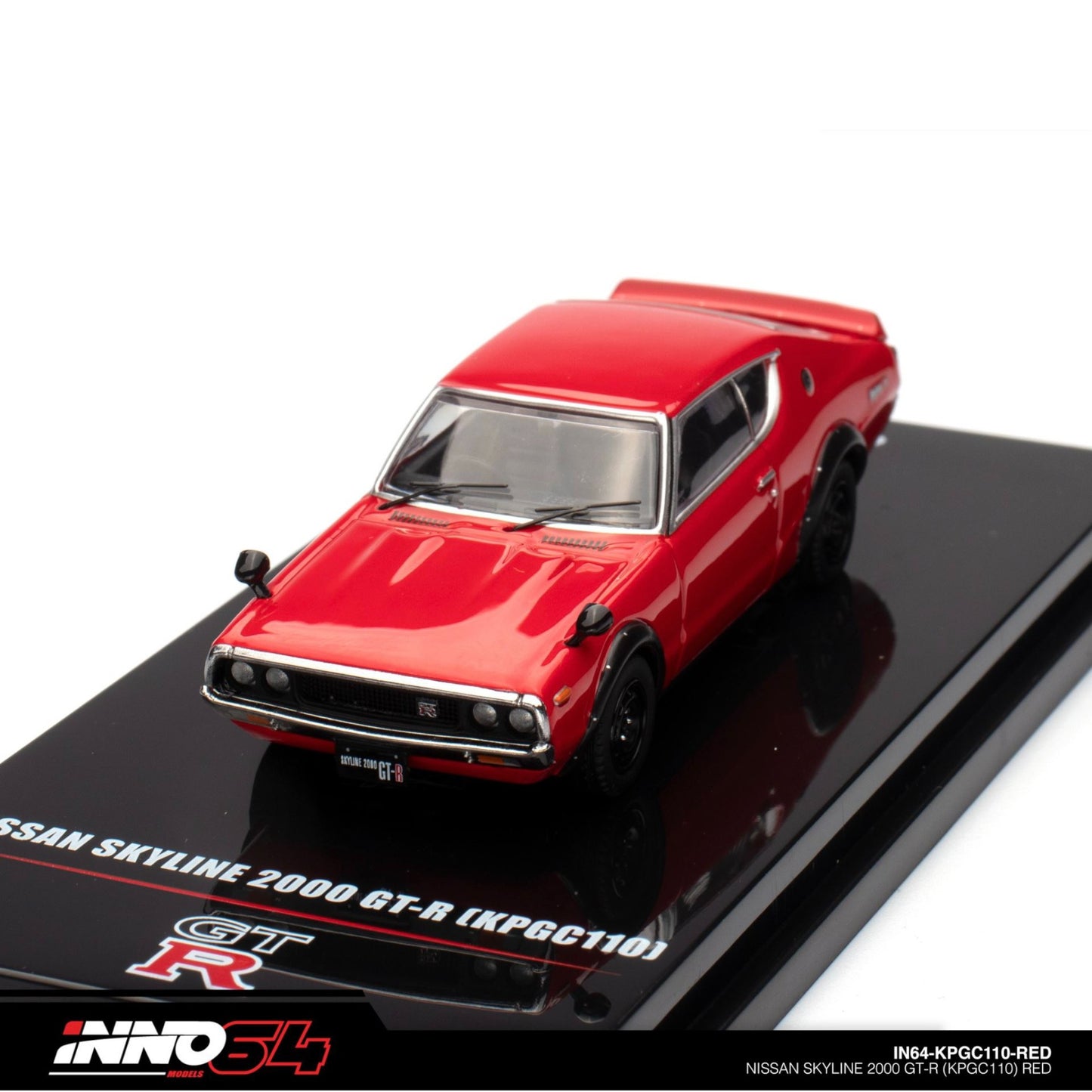 INNO64 - Nissan Skyline 2000 GT-R (KPGC110), red- 1:64 - IN64-KPGC110-RED