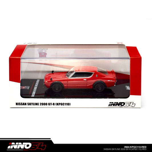 INNO64 - Nissan Skyline 2000 GT-R (KPGC110), red- 1:64 - IN64-KPGC110-RED