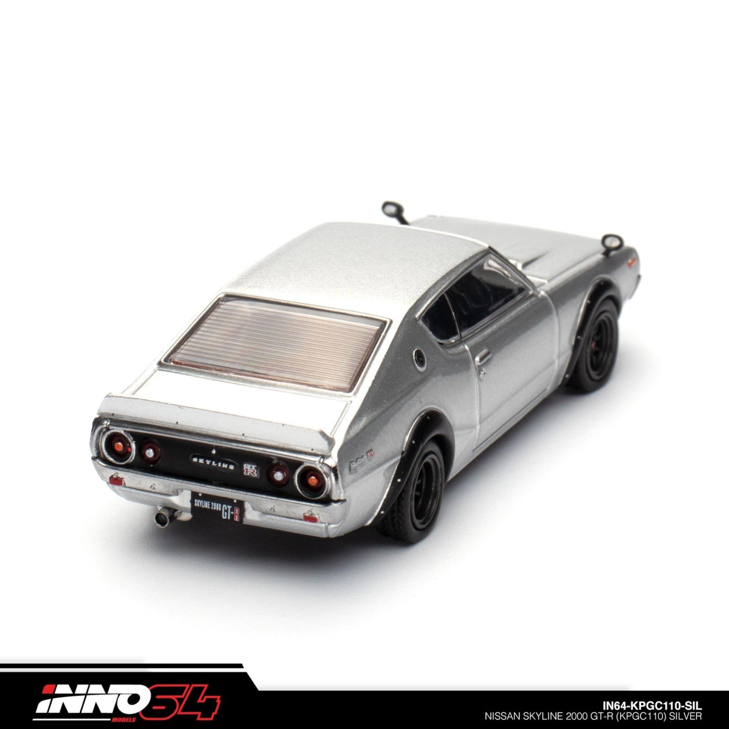 INNO64 - Nissan Skyline 2000 GT-R (KPGC110), silver - 1:64 - IN64-KPGC110-SIL