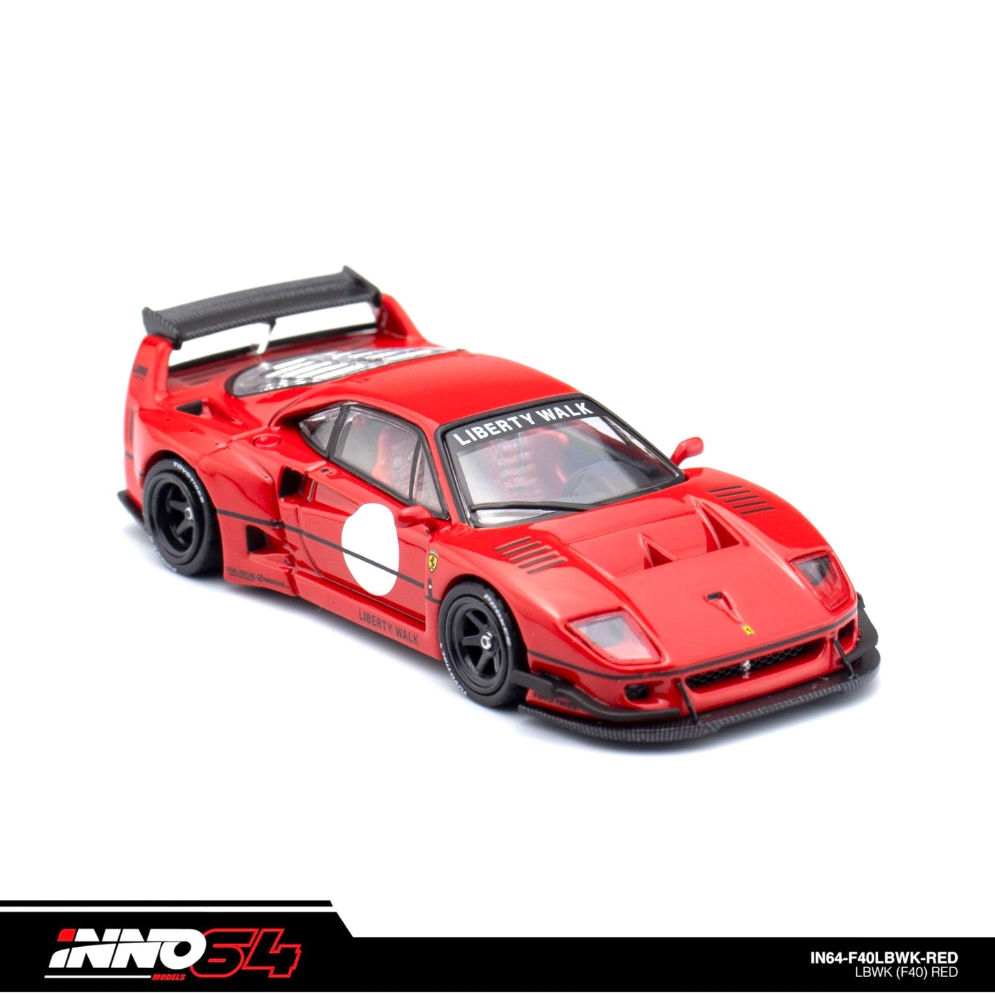 INNO64 - LBWK Ferrari F40, red - 1:64 - IN64-LBWKF40-RED