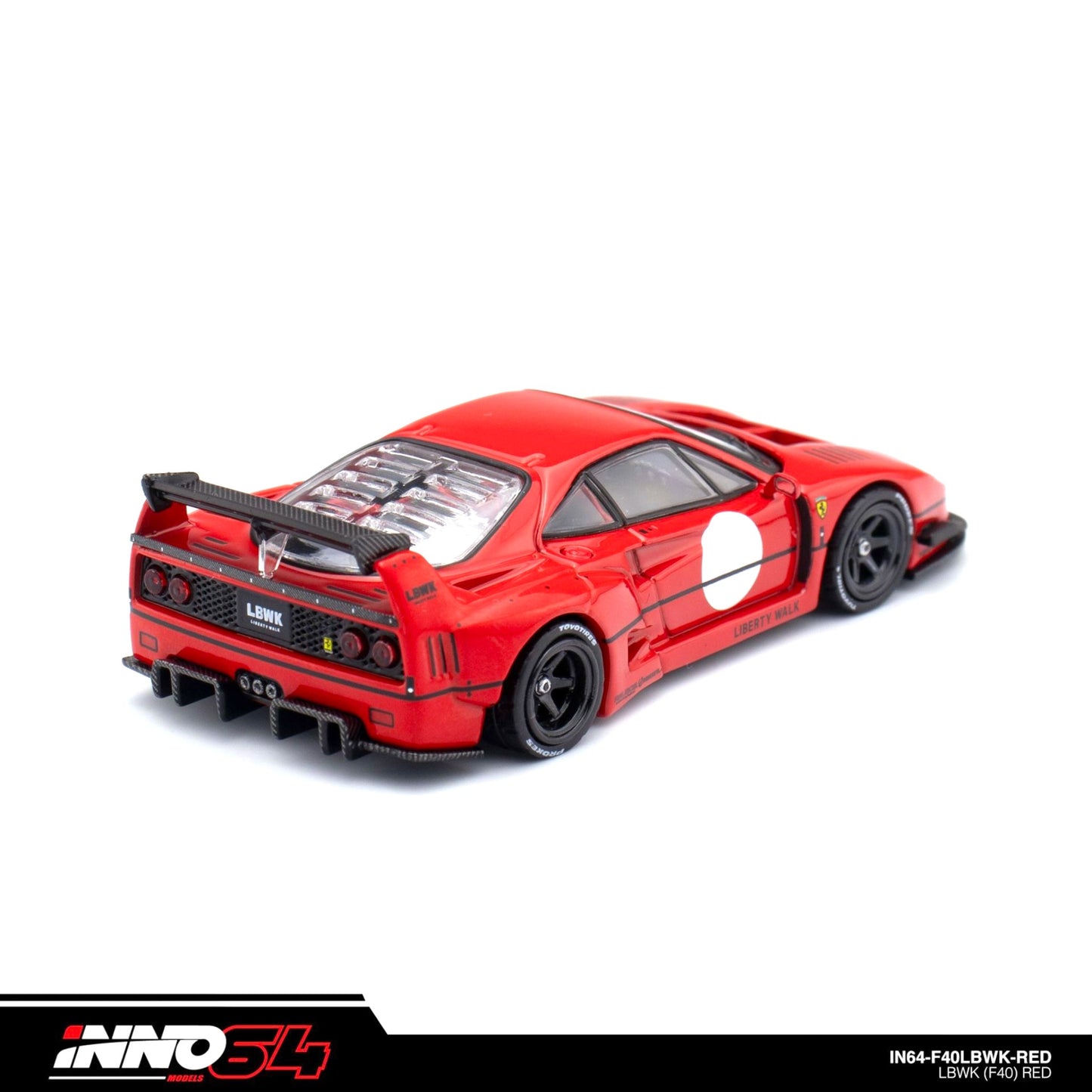INNO64 - LBWK Ferrari F40, red - 1:64 - IN64-LBWKF40-RED
