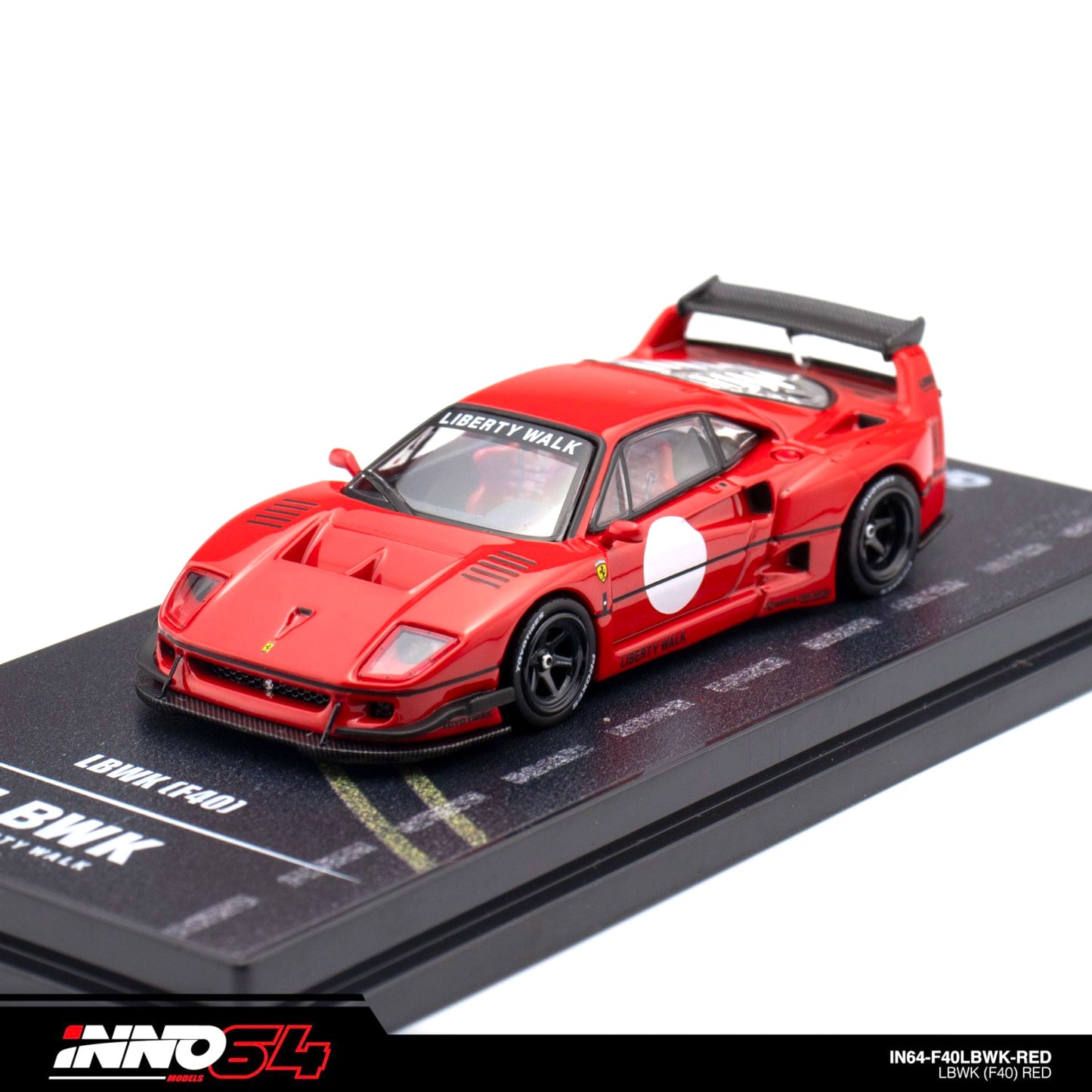INNO64 - LBWK Ferrari F40, red - 1:64 - IN64-LBWKF40-RED