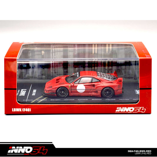 INNO64 - LBWK Ferrari F40, red - 1:64 - IN64-LBWKF40-RED