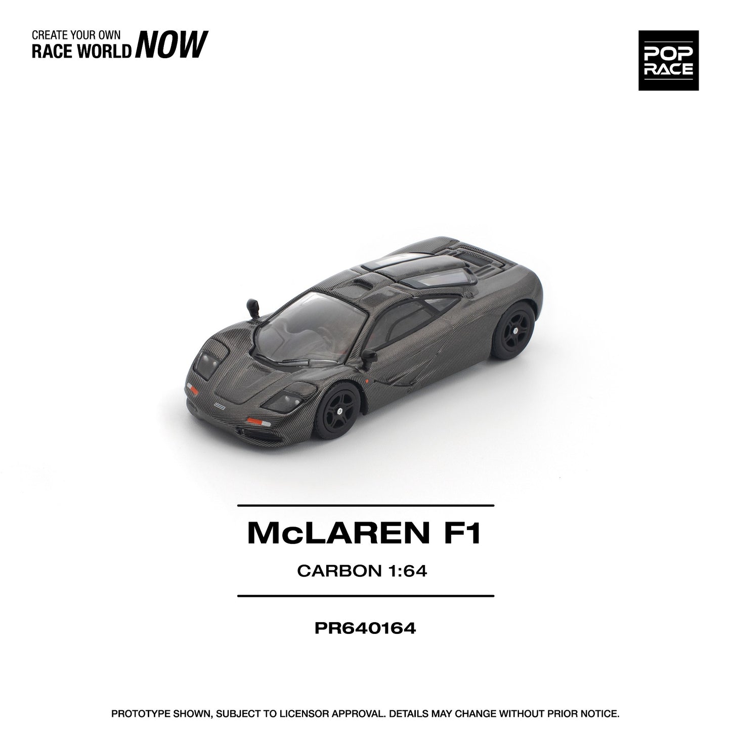 Pop Race - Pre-Order - McLaren F1, carbon - PR640164