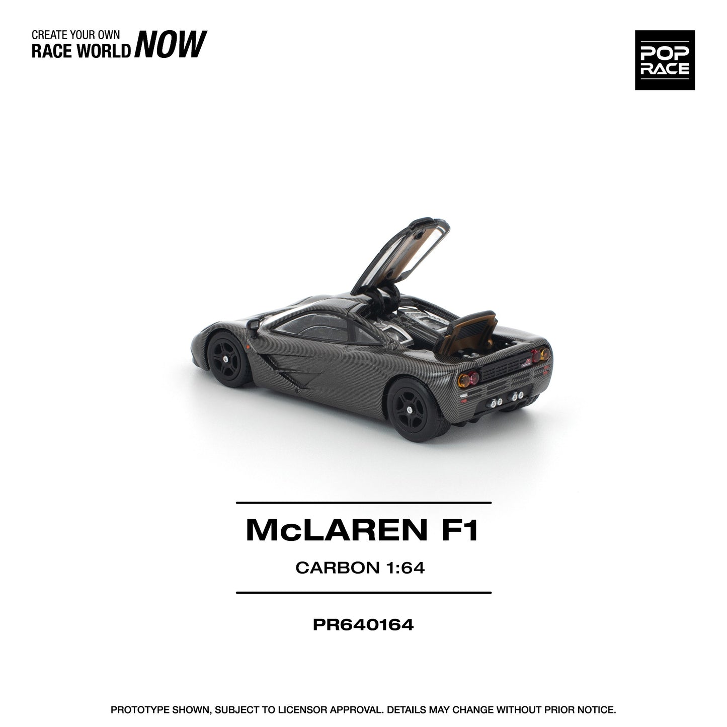 Pop Race - Pre-Order - McLaren F1, carbon - PR640164