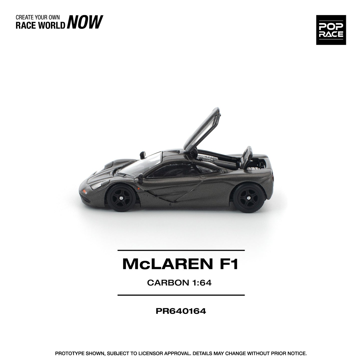 Pop Race - Pre-Order - McLaren F1, carbon - PR640164