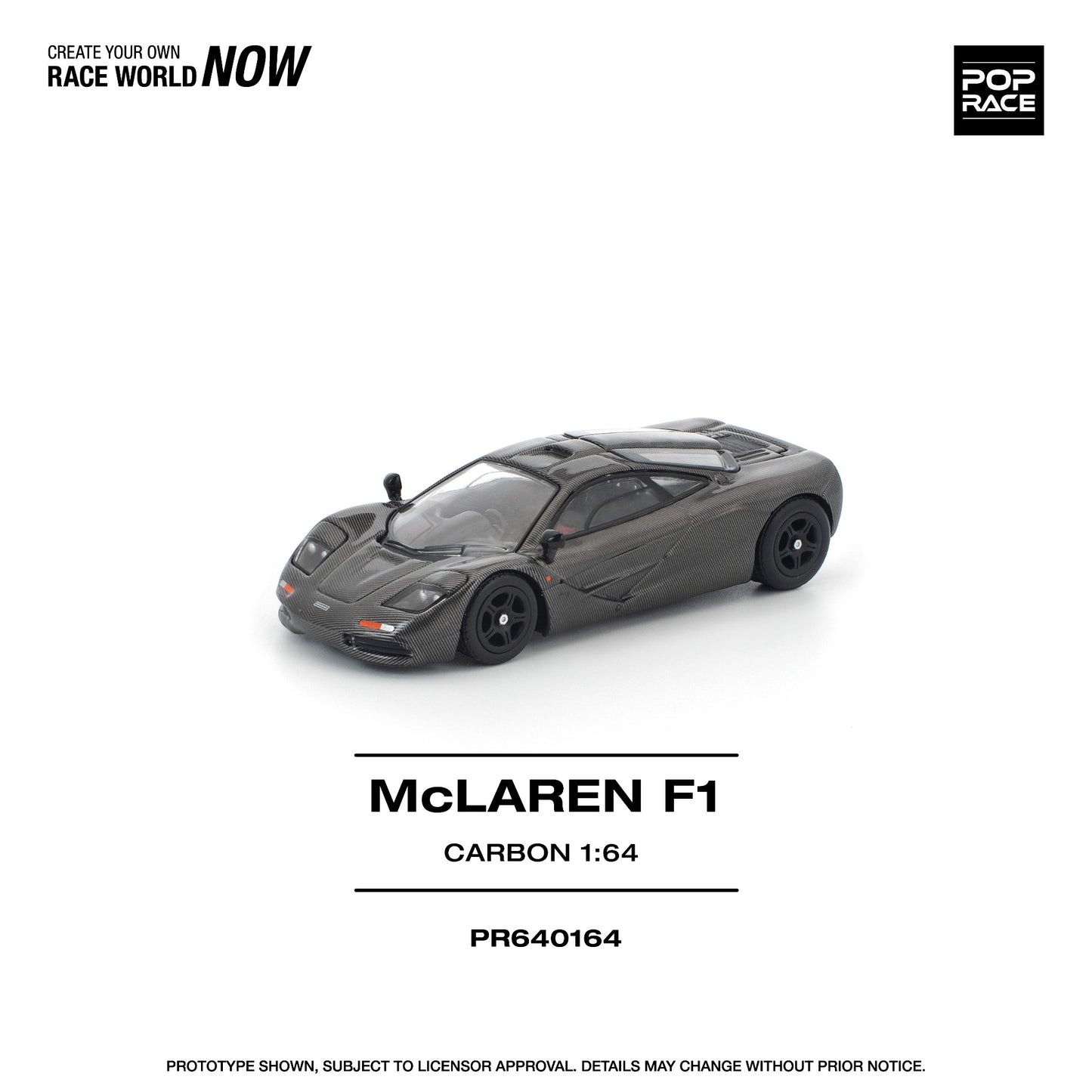 Pop Race - Pre-Order - McLaren F1, carbon - PR640164