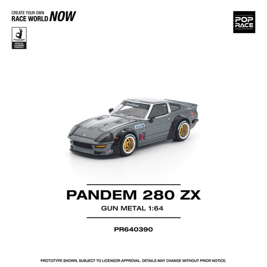 Pop Race - Pre-Order - Pandem 280ZX, gun metal - PR640390