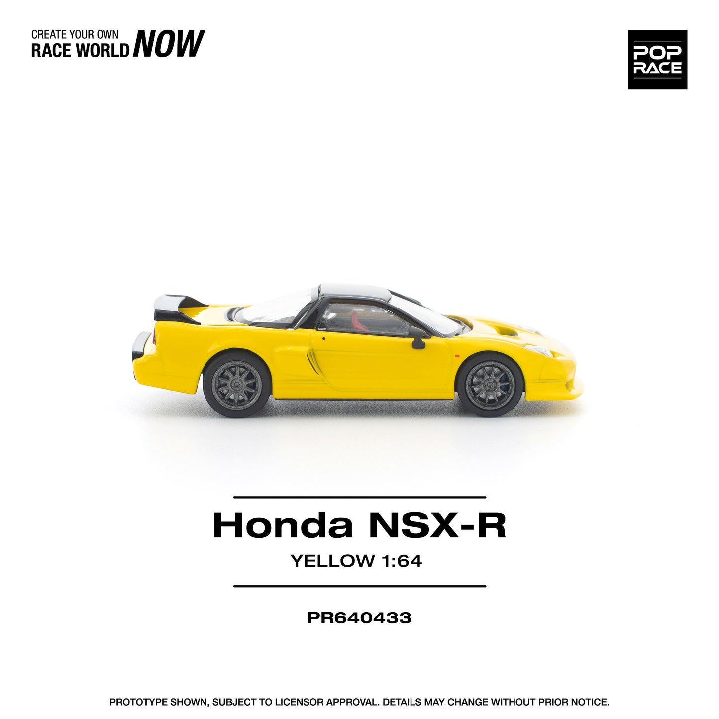Pop Race - Pre-Order - Honda NSX-R, yellow - PR640433