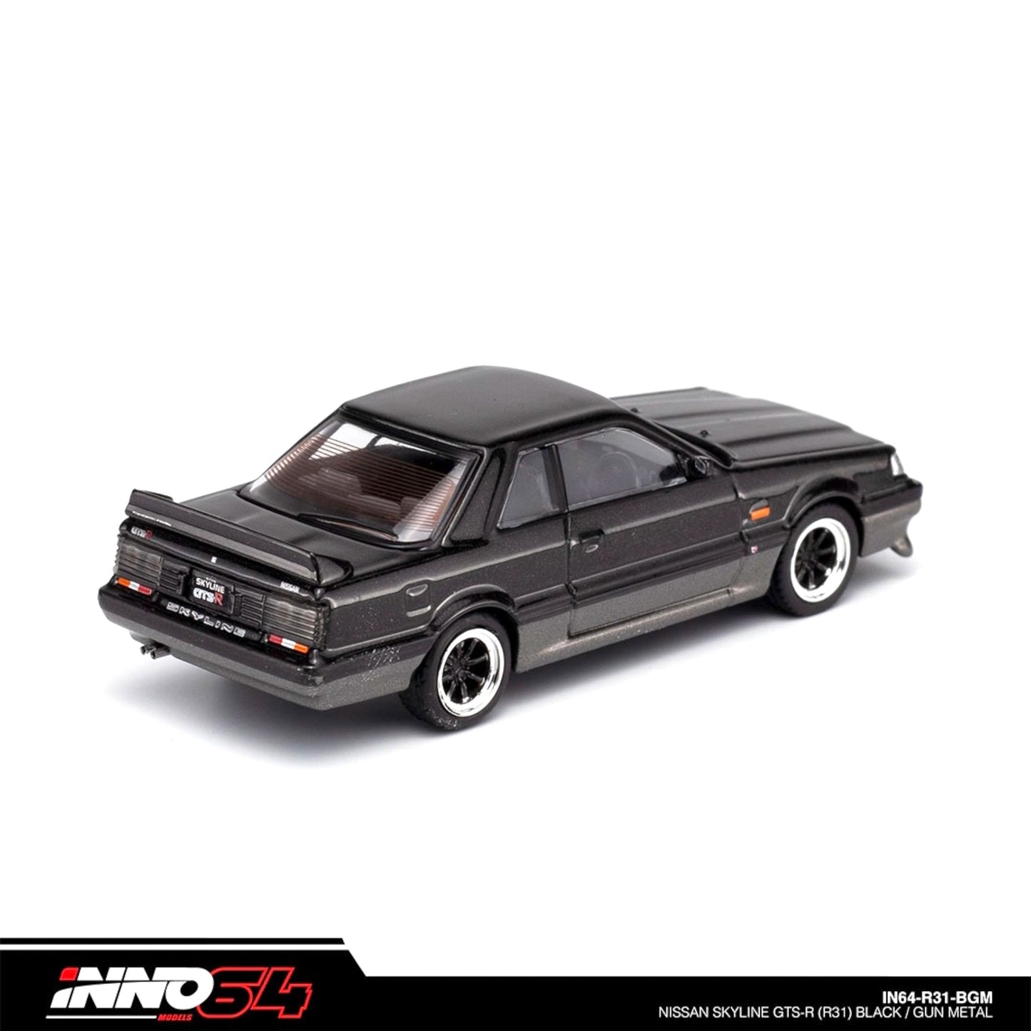 INNO64 - 1987 Nissan Skyline GTS-R R31, black/gun metal - 1:64 - IN64-R31-BGM