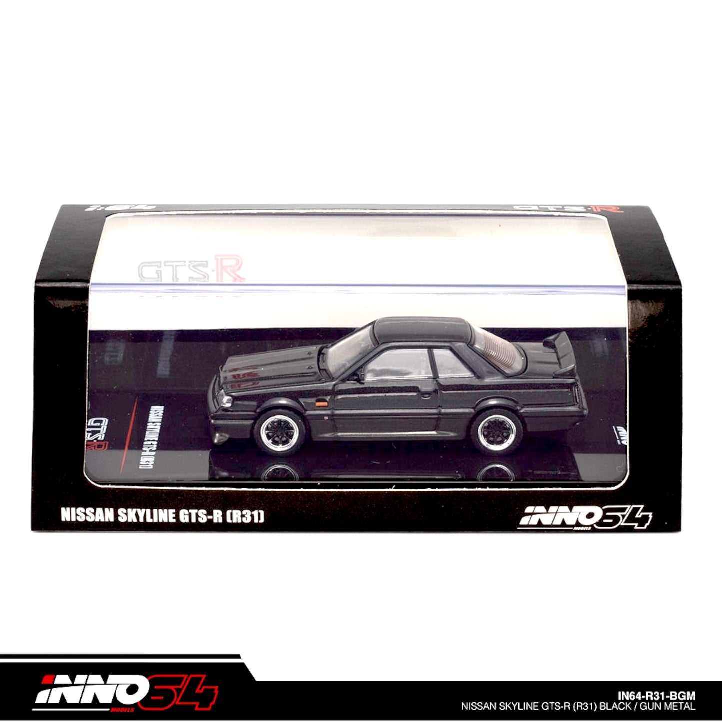 INNO64 - 1987 Nissan Skyline GTS-R R31, black/gun metal - 1:64 - IN64-R31-BGM
