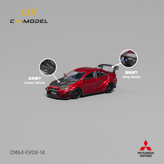 CM Model - Pre-Order - Mitsubishi Lancer EvoX Varis Metallic Red - CM64-EVOIX-14 - 1:64