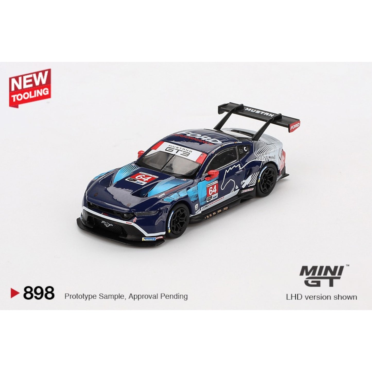Mini GT - Ford Mustang GT3 #64 Ford Multimatic Motorsports 2024 IMSA Daytona 24 Hrs - MGT00898 (LHD)