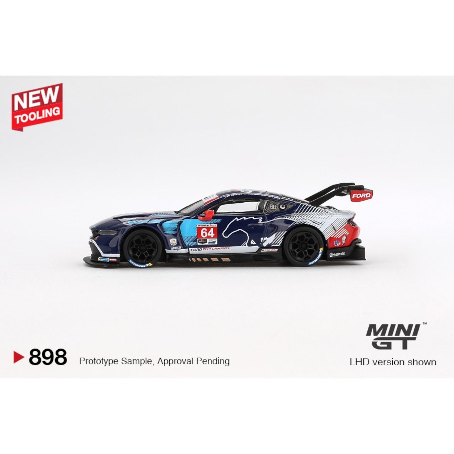 Mini GT - Ford Mustang GT3 #64 Ford Multimatic Motorsports 2024 IMSA Daytona 24 Hrs - MGT00898 (LHD)