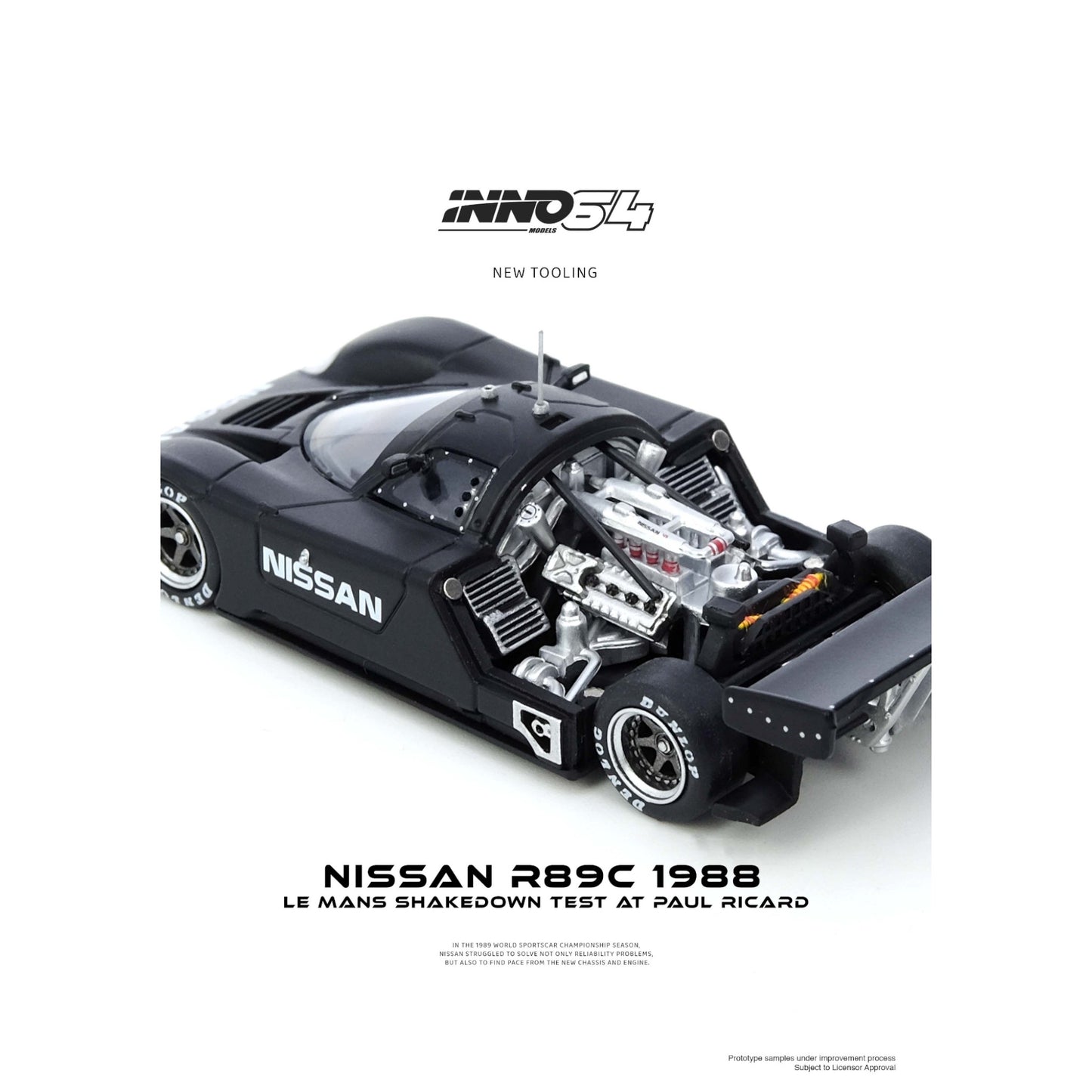 INNO64 - Pre-Order - Nissan R89C 1988 Le Mans Shake Down Test At Paul Ricard - IN64-R89C-LMT1988