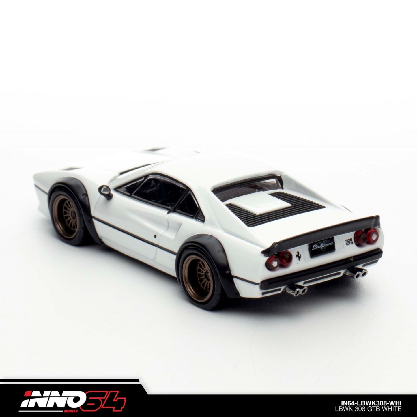 INNO64 - LBWK Ferrari 308 GTB White - IN64-LBWK308-WHI - 1:64
