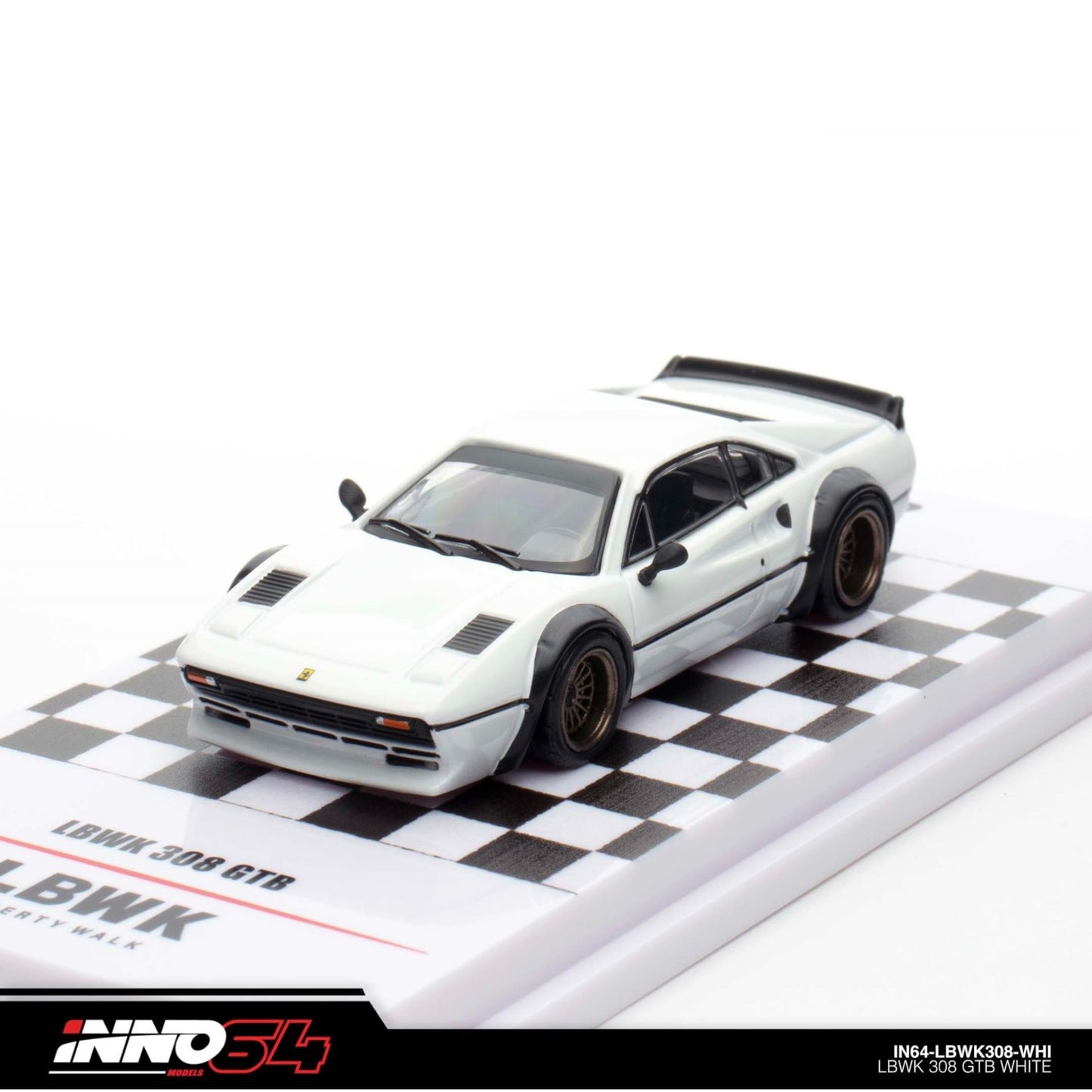 INNO64 - LBWK Ferrari 308 GTB White - IN64-LBWK308-WHI - 1:64