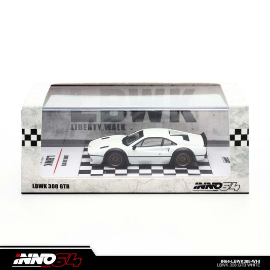 INNO64 - LBWK Ferrari 308 GTB White - IN64-LBWK308-WHI - 1:64