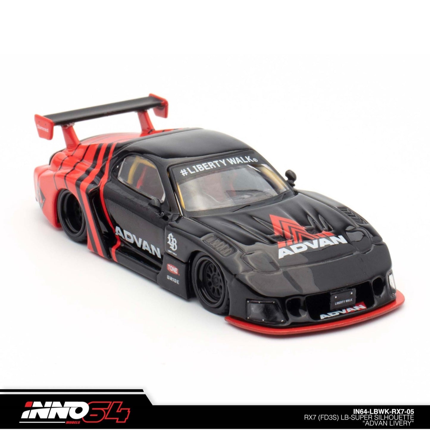 INNO64 - LBWK RX7 (FD3S) LB-SUPER SILHOUETTE "ADVAN LIVERY" - IN64-LBWK-RX7-05