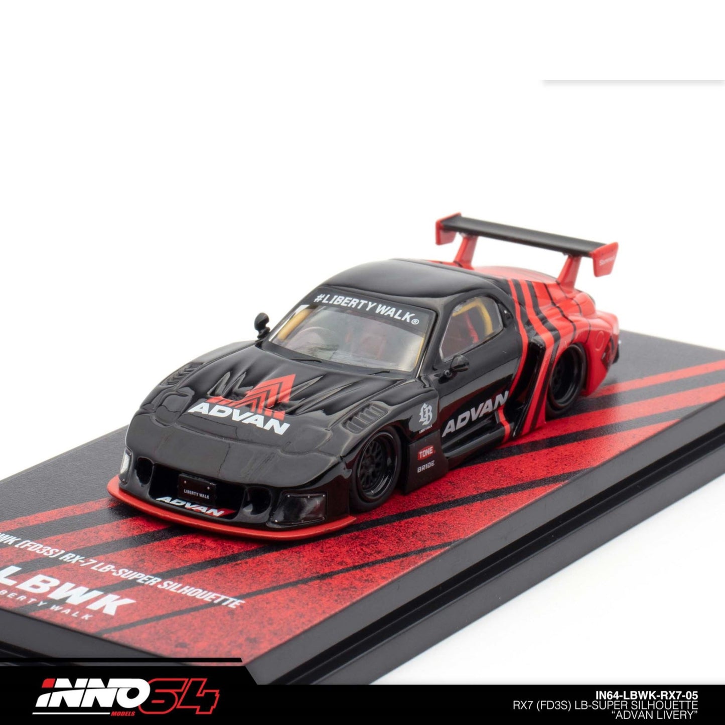 INNO64 - LBWK RX7 (FD3S) LB-SUPER SILHOUETTE "ADVAN LIVERY" - IN64-LBWK-RX7-05