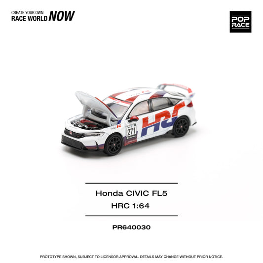 Pop Race - Pre-Order - Honda Civic Type R (FL5) #271, white/red/blue - PR640030