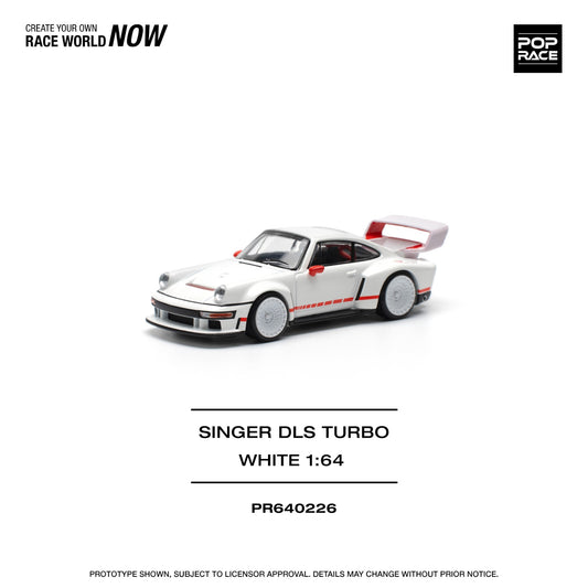 Pop Race - Pre-Order - Singer DLS Turbo (Track), white/red - PR640226