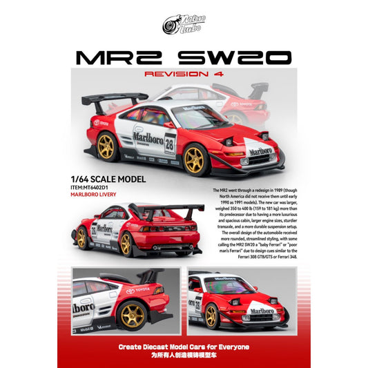 MicroTurbo - Pre-Order - Toyota MR2 SW20, Marlboro Livery - MT6402D1