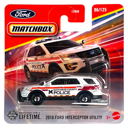 Matchbox 2025 - 2016 Ford Interceptor Utility Police - JBT12 - 96/125 - 1:64