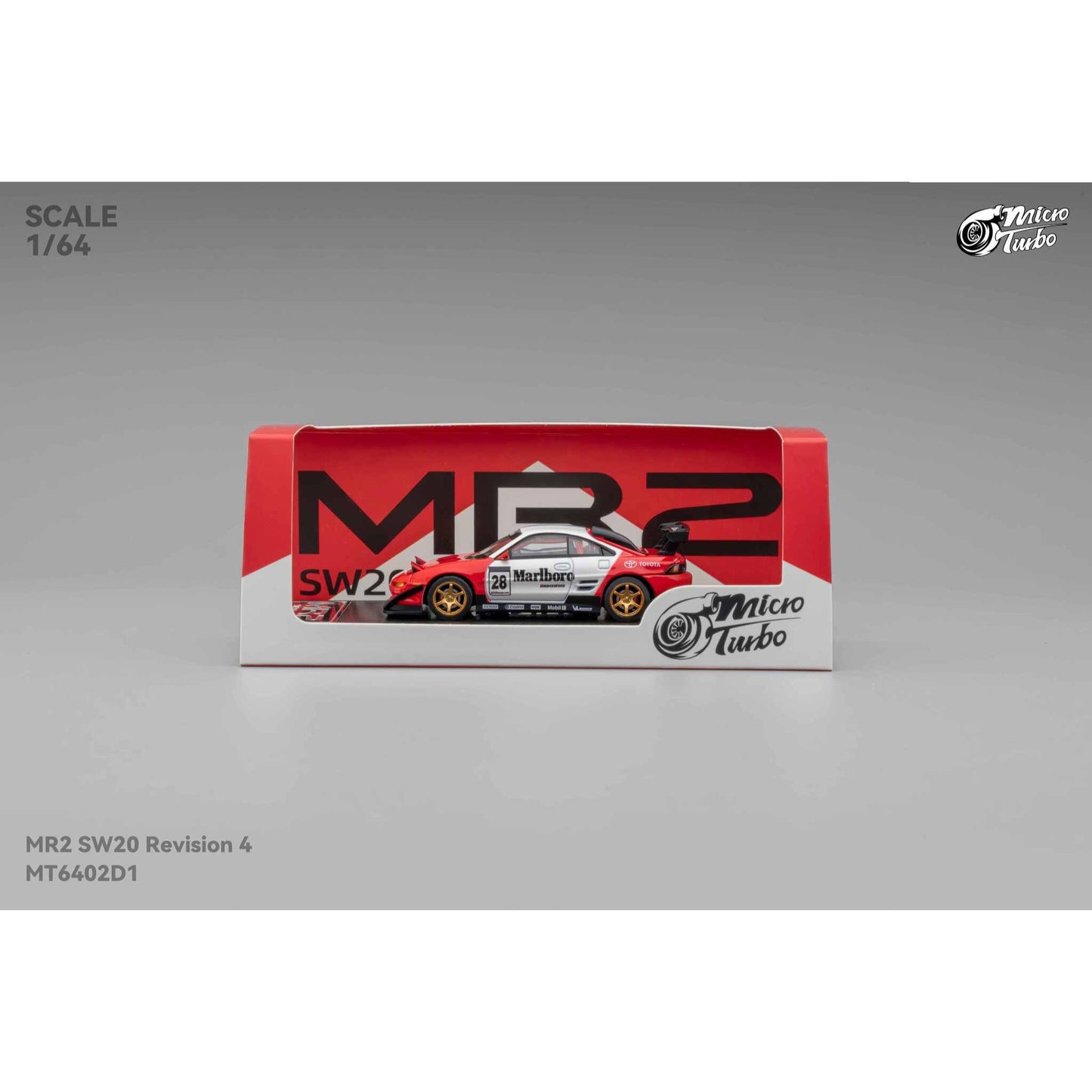MicroTurbo - Pre-Order - Toyota MR2 SW20, Marlboro Livery - MT6402D1