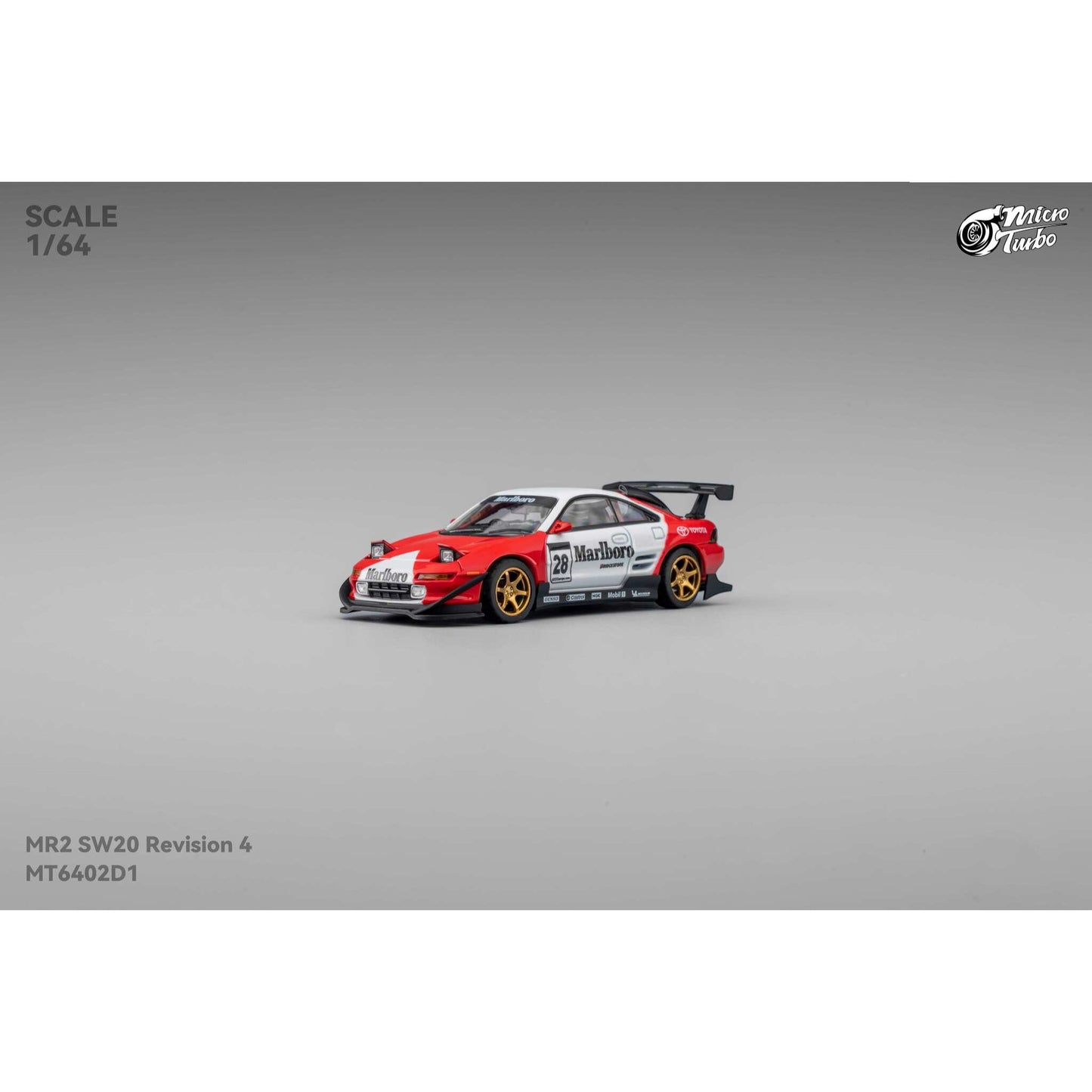 MicroTurbo - Pre-Order - Toyota MR2 SW20, Marlboro Livery - MT6402D1