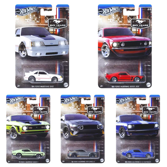 Hot Wheels 2025 - Ford Mustang 60th Anniversary - Set - GRT01-979M