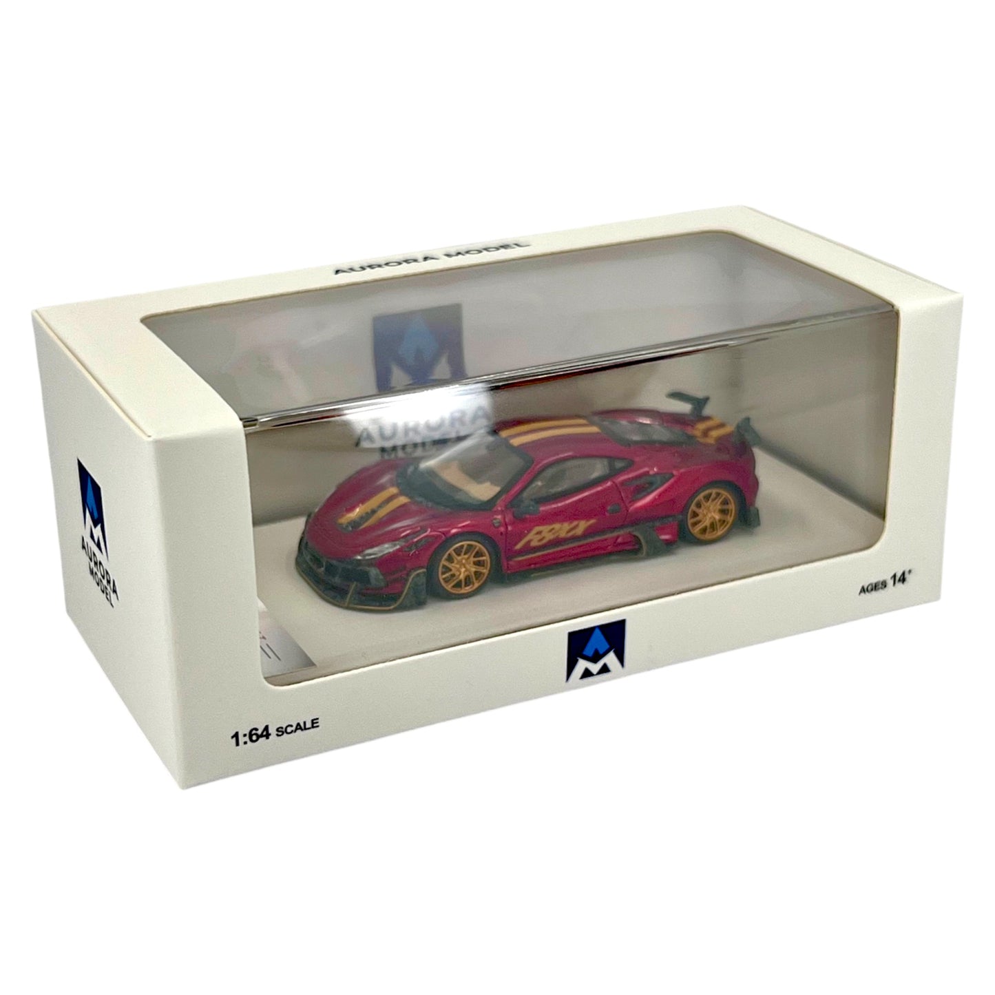 Aurora Models - Ferrari F8 Tributo Mansory F8XX, metallic red - AM646508