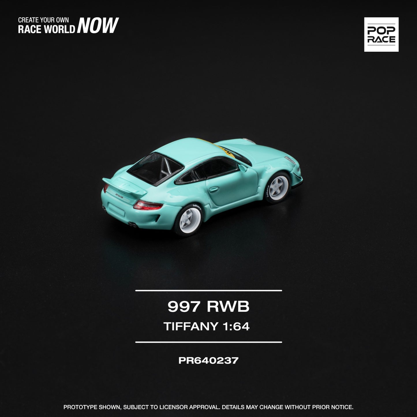 Pop Race - Pre-Order - RWB 997, Tiffany blue - PR640237