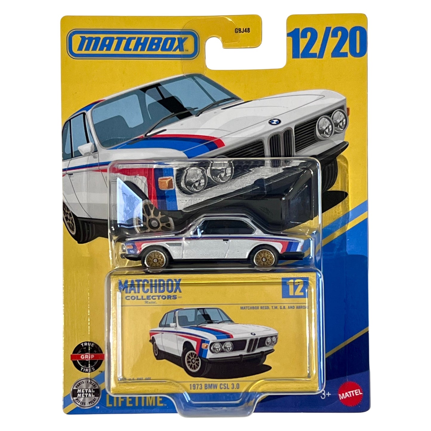 Matchbox 2025 - Collectors - 1973 BMW CSL 3.0, white/blue/red - JJW08