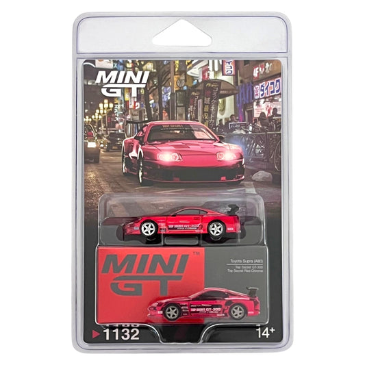 Mini GT - Toyota Supra (A80) Top Secret GT-300 Top Secret Red Chrome - MGT01132-BL (LHD)