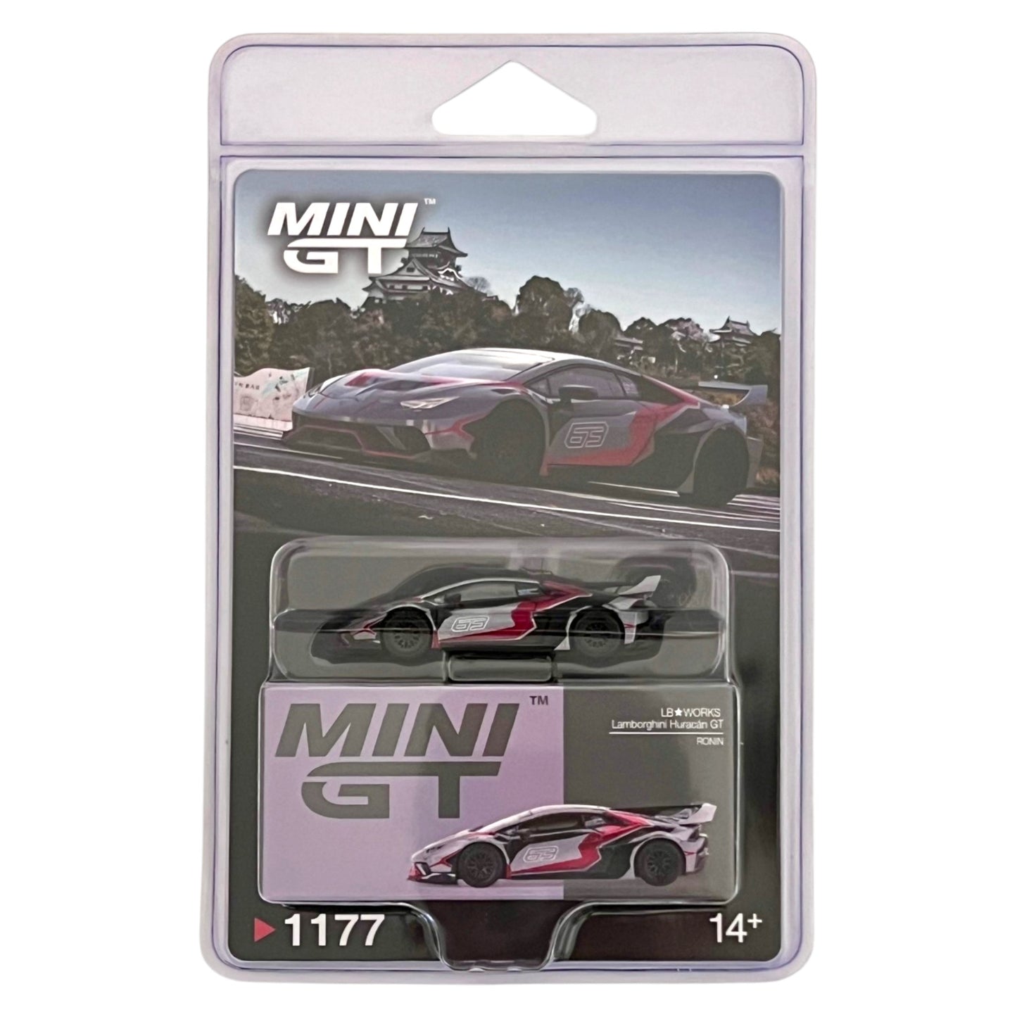 Mini GT - LB★WORKS Lamborghini Huracán GT RONIN - MGT01177-BL (LHD)