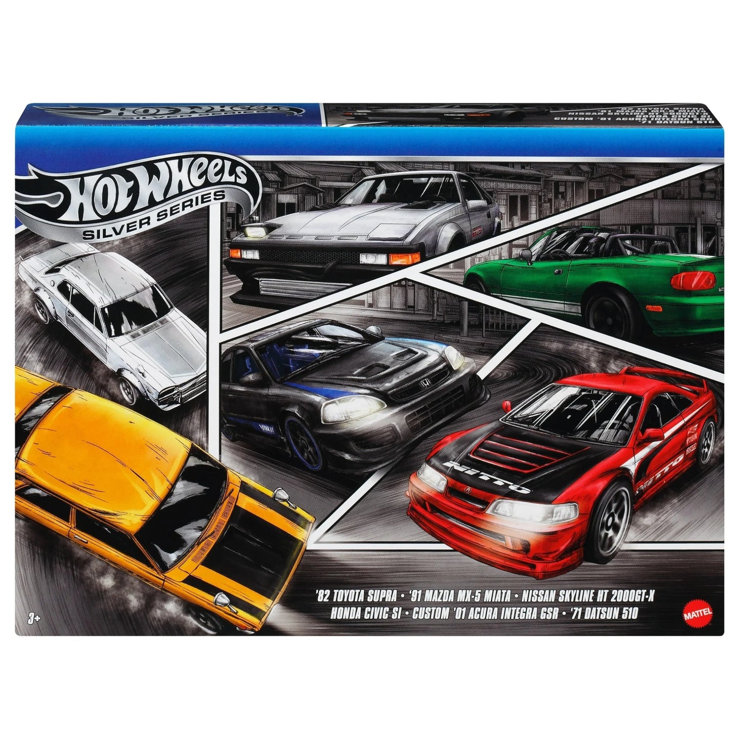Hot Wheels 2025 - Streets of Japan 6 Car Multipack - 1:64 - JBY77