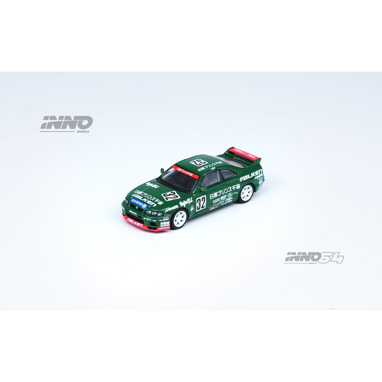 INNO64 - Pre-Order - NISSAN SKYLINE GT-R R33 #32 "PRINCE CHIBA FALKEN" - IN64-R33R-N1S96