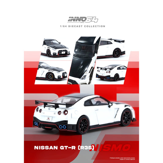 INNO64 - Pre-Order - NISSAN GT-R (R35) NISMO White - IN64-R35N-WHI