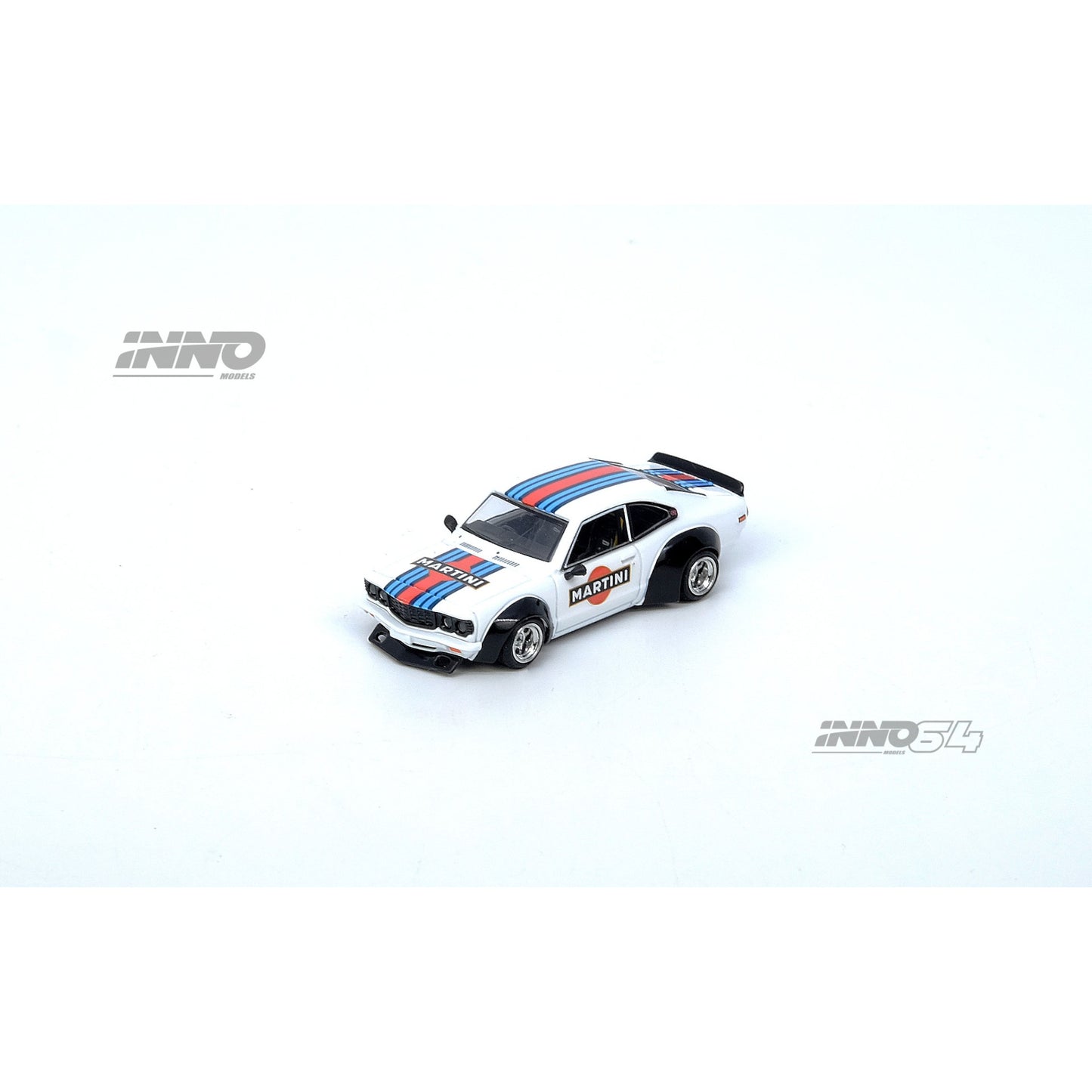 INNO64 - Pre-Order - MAZDA SAVANNA RX3 "MARTINI RACING" Livery - IN64-RX3-MTN
