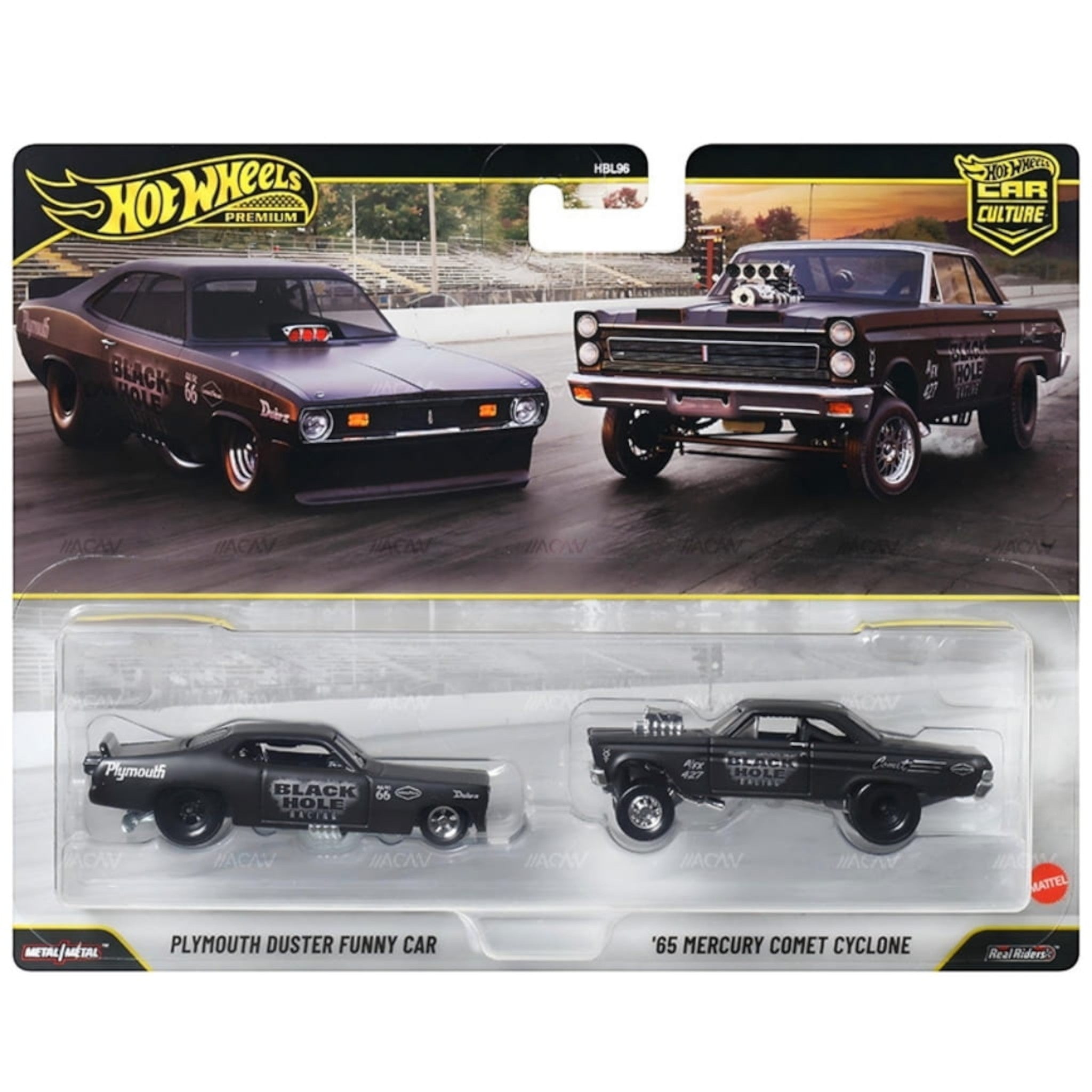 Hot Wheels 2026 - Pre-Order - 2-Pack - Plymouth Duster Funny Car & ´65 Mercury Comet Cyclone - JHW56