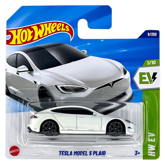 Hot Wheels 2025 - Tesla Model S Plaid - HW EV 1/10 - HYX58 - 8/250