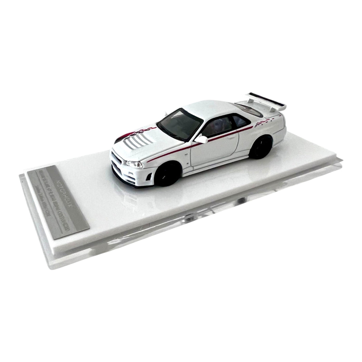 Motorhelix - Pre-Order - Nissan Skyline GT-R R34 NISMO Customized, White Pearl - M63487